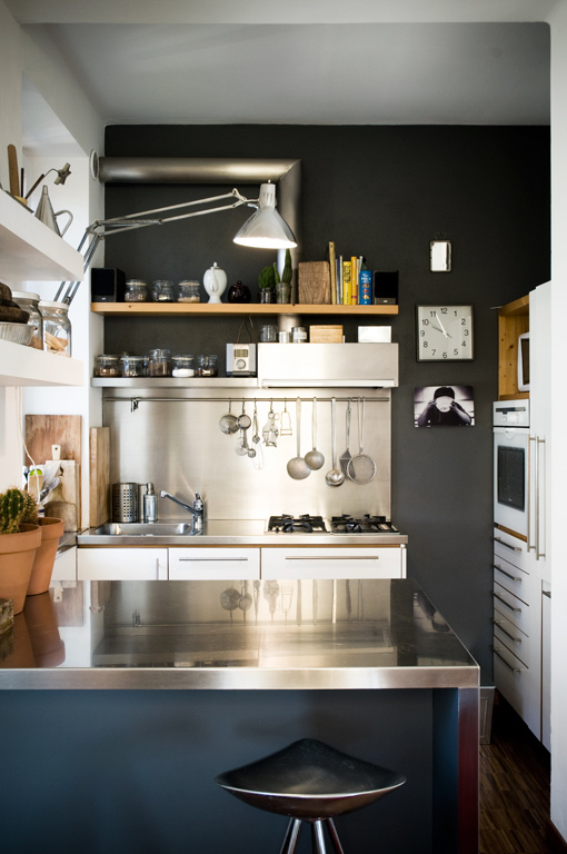 Moody Urban Kitchen Interior Photography