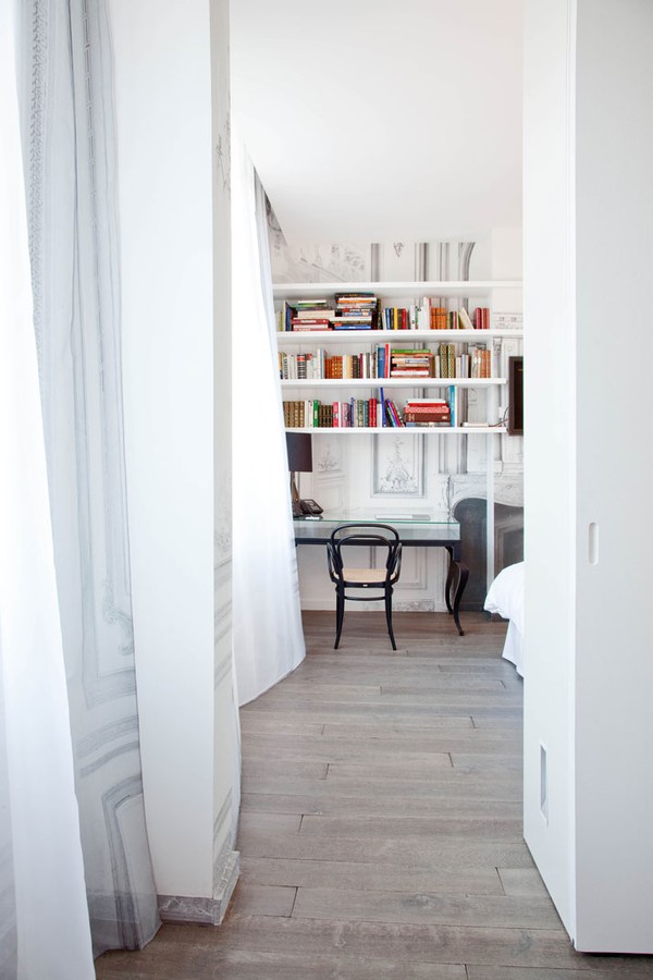 Cozy Reading Nook Parisian Apartment Interior