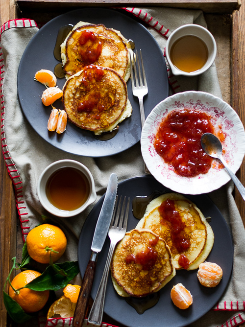 Breakfast Food And Beverage Flatlay