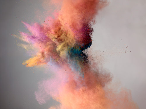 Abstract Expressionist Painting Colorful Canvas