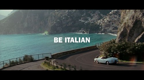 Vintage Fiat Coastal Road Landscape Photography