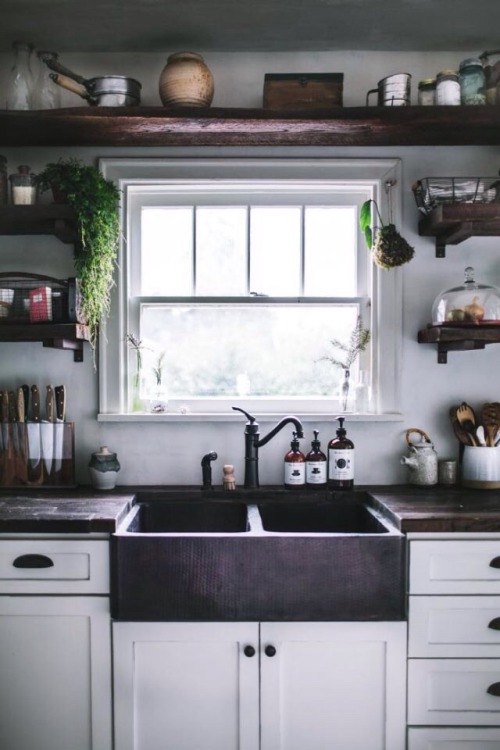 Rustic Farmhouse Kitchen Interior Photos