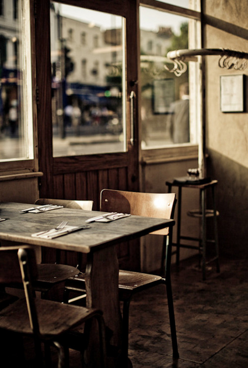 Cozy Caf Interior Landscape Photography