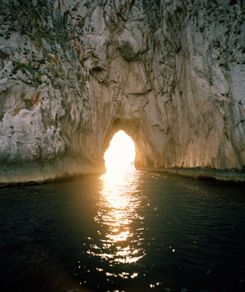 Turquoise Lagoon Cavern Landscape