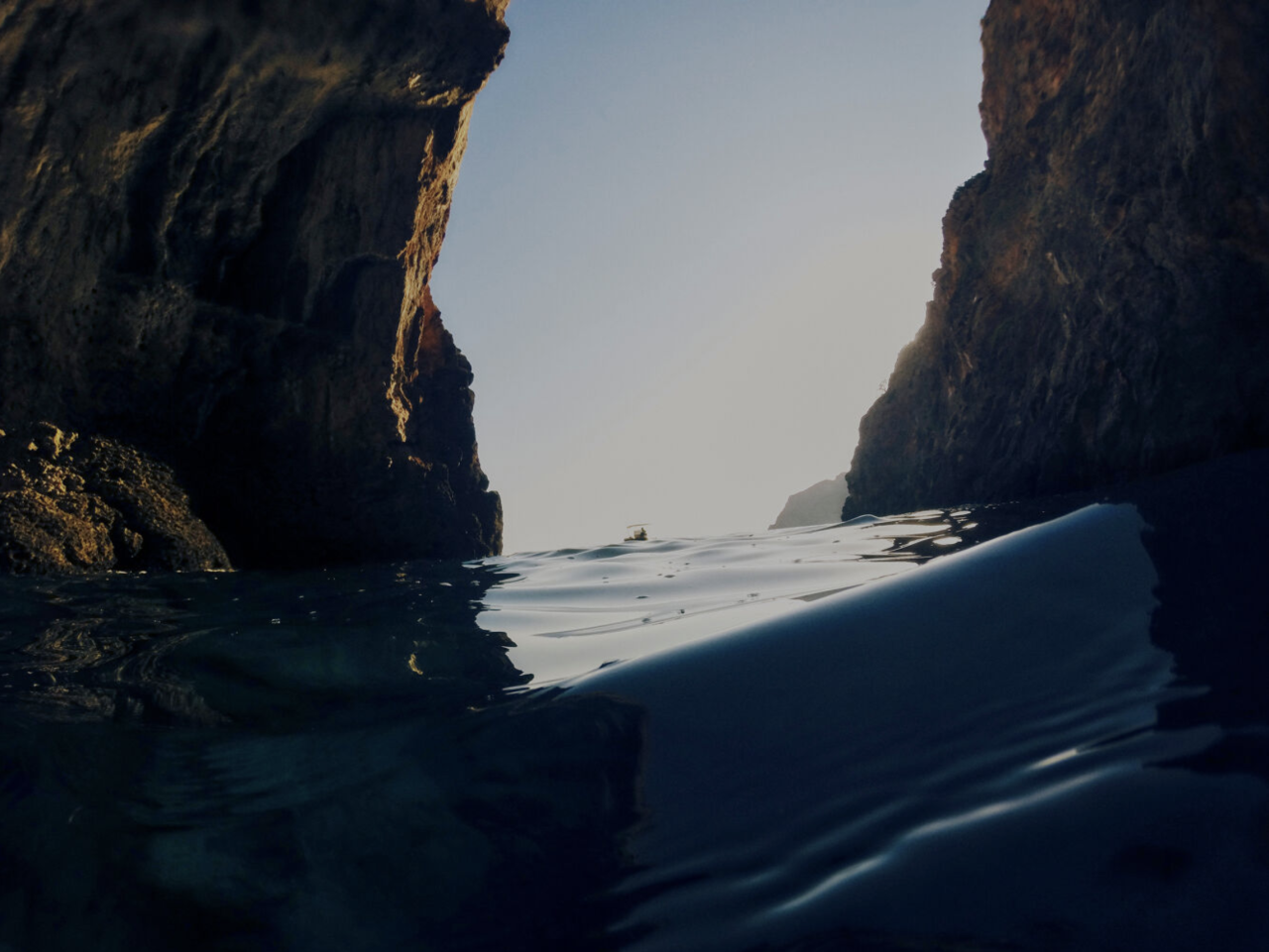 Rugged Coastal Cove Landscape Photography