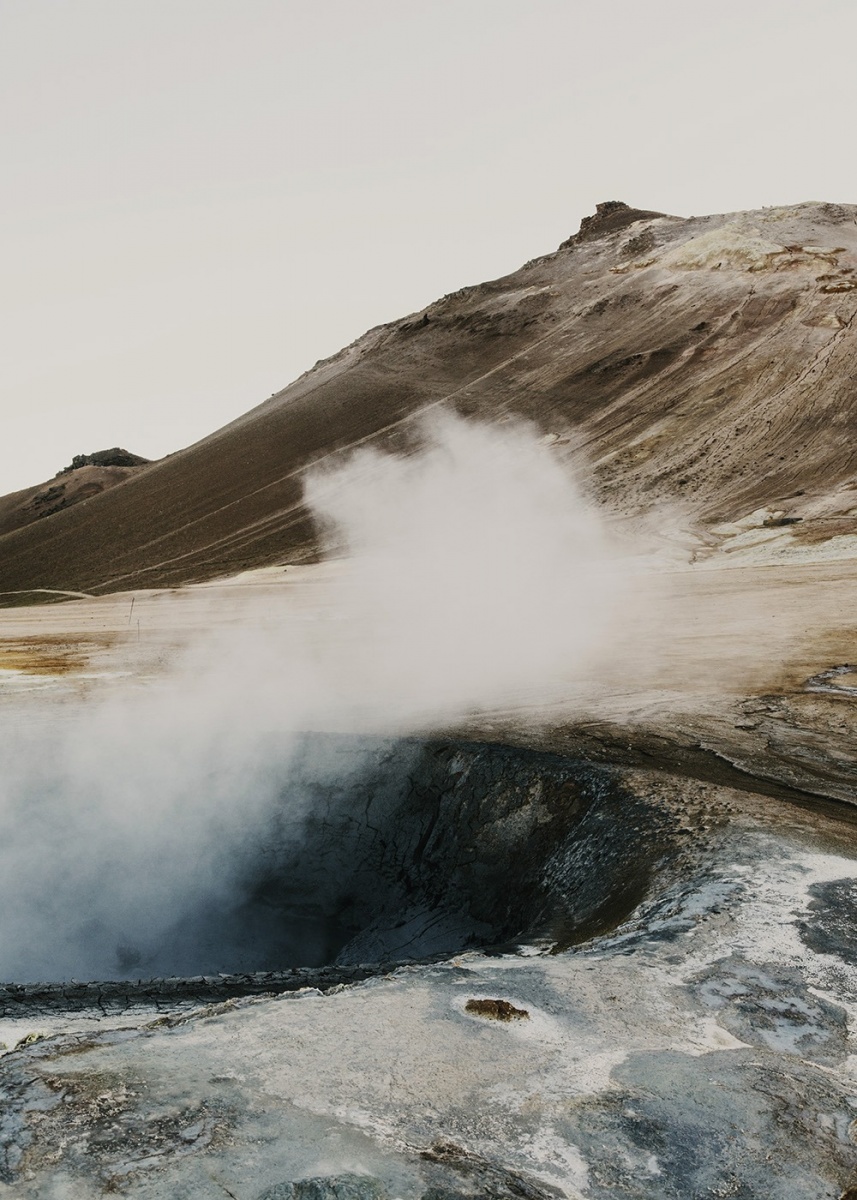 Geothermal Landscapes Of Iceland Aerial Shots