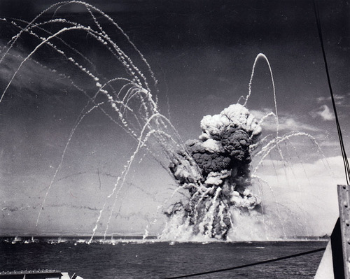 Explosive Military Artillery Aerial View