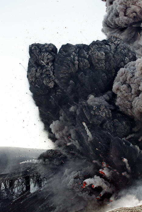 Volcanic Ash Cloud Aerial Landscape