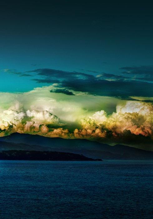 Sunset Landscape Of Smoky Mountain Ridges