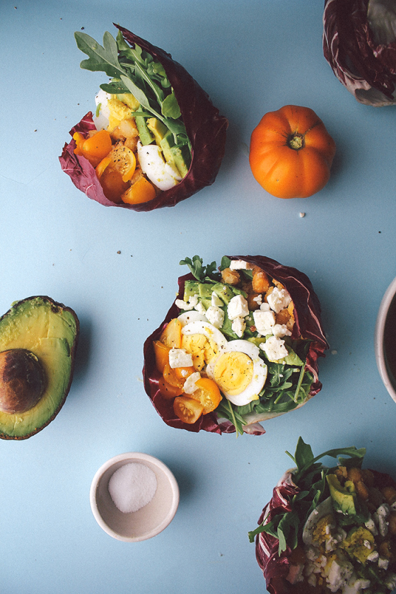 Colorful Breakfast Wrap Ingredients Closeup