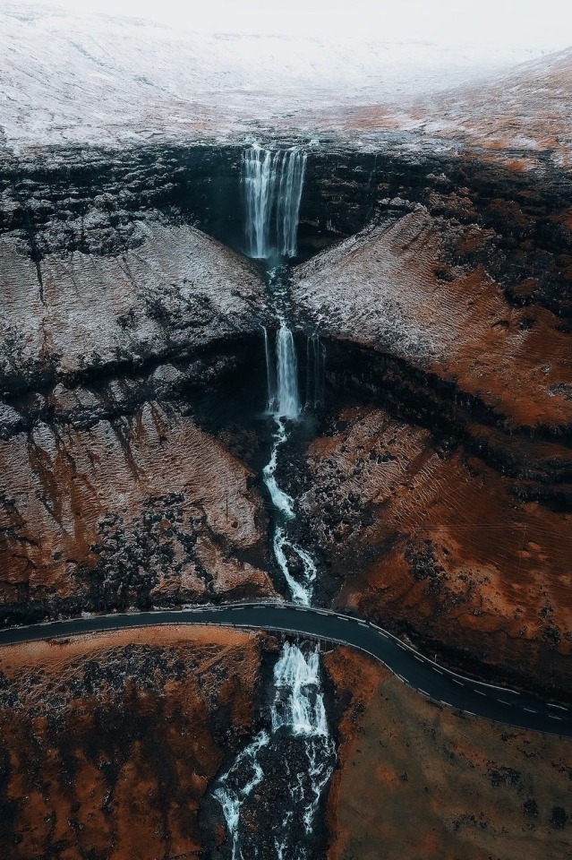 Icelandic Highland Canyon Waterfall Landscape