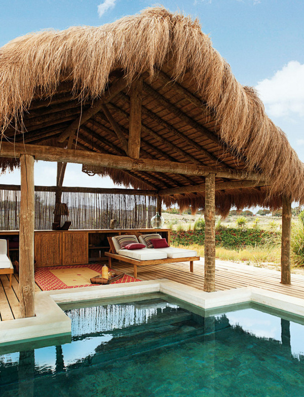 Tropical Thatched-roof Villa With Pool