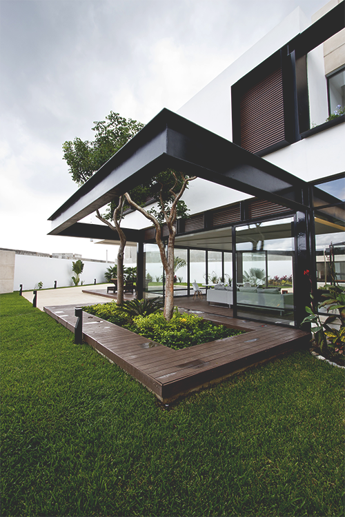 Modern Minimalist Backyard Oasis Landscape