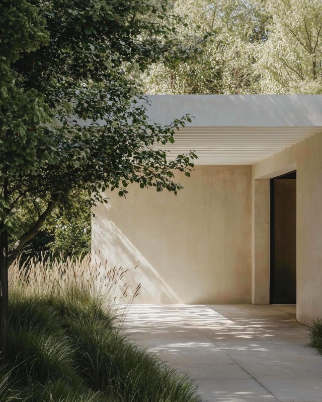 Modern Concrete Building Nature Landscape