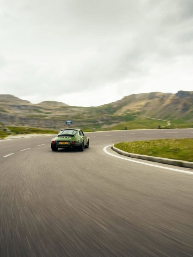 Mountain Road Curve Sports Car Fast Drive