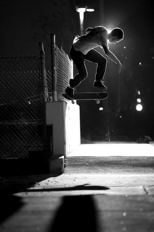 Urban Landscape Night Skating Photography