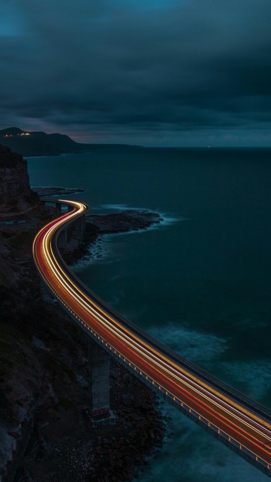 Coastal Cliffside Long Exposure Landscape