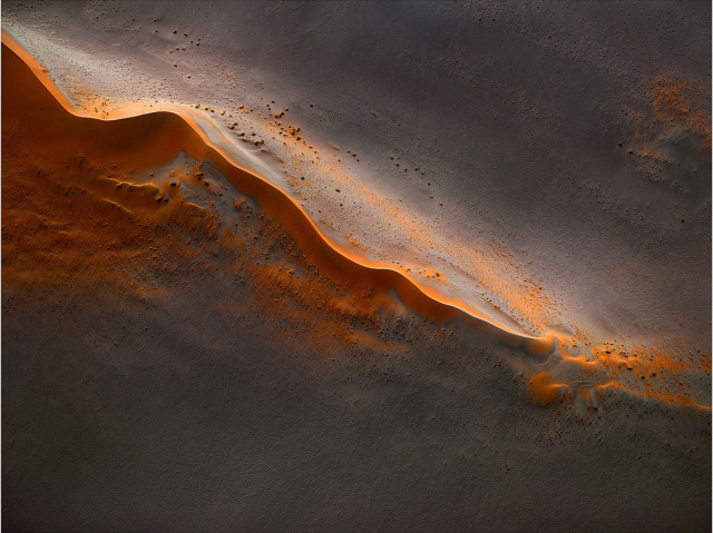 Orange Sand Dunes Desert Landscape