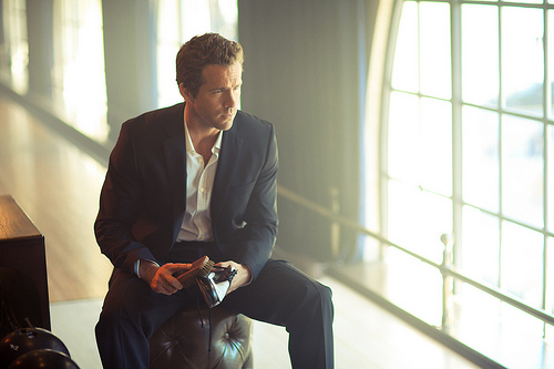 Executive Portrait In Sunlit Office