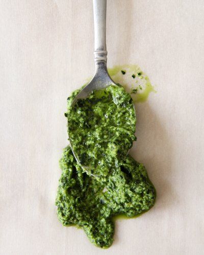 Homemade Garlic Pesto Kitchen Photography