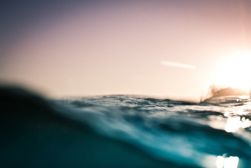 Ocean Wave Surfing Aerial Photography