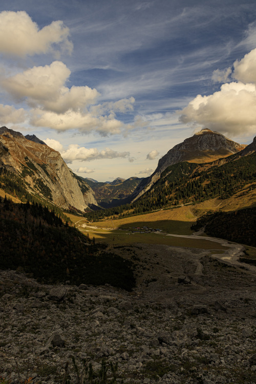 Rocky Mountain Valley Landscape Clouds River