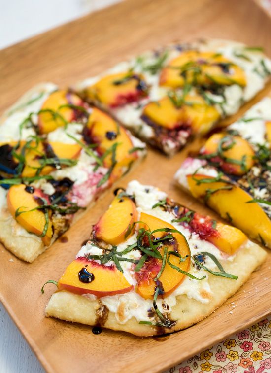 Rustic Peach And Prosciutto Flatbread