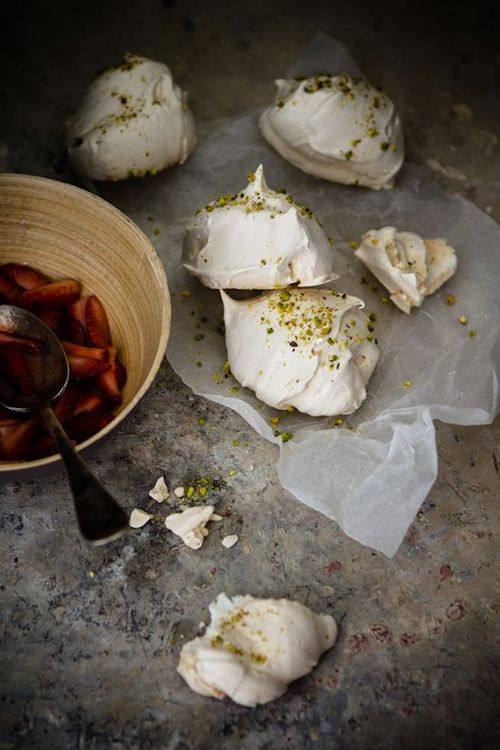 Homemade Meringues Food Photography
