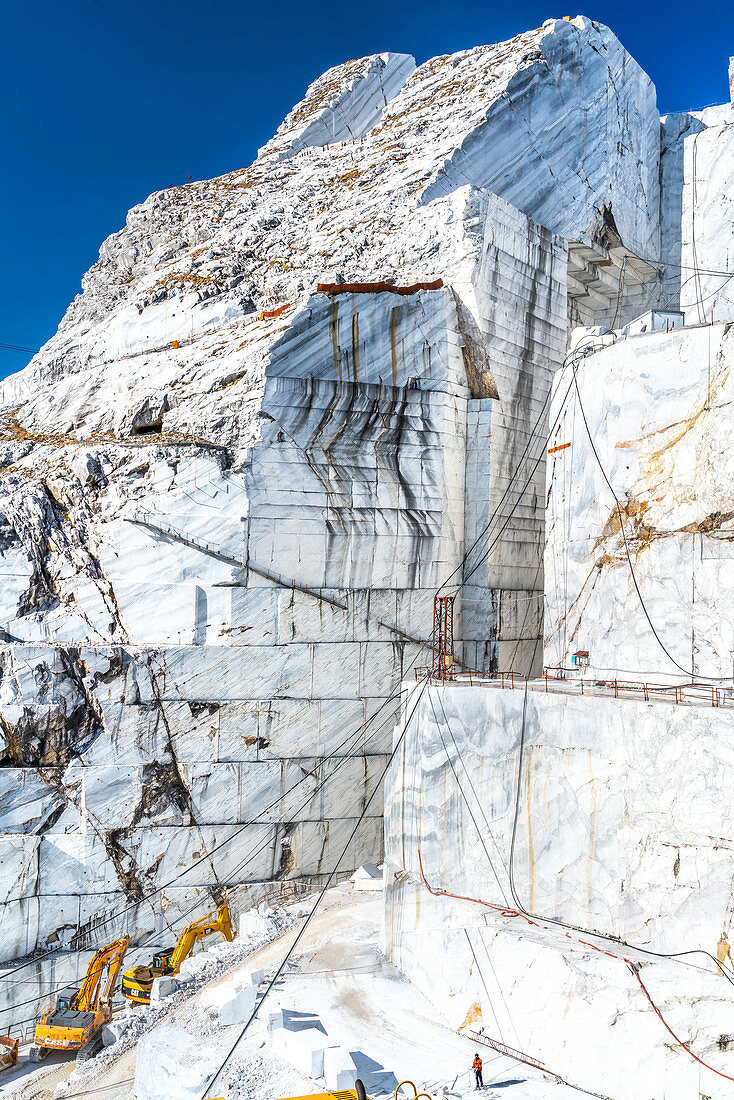Towering Marble Quarry Landscape
