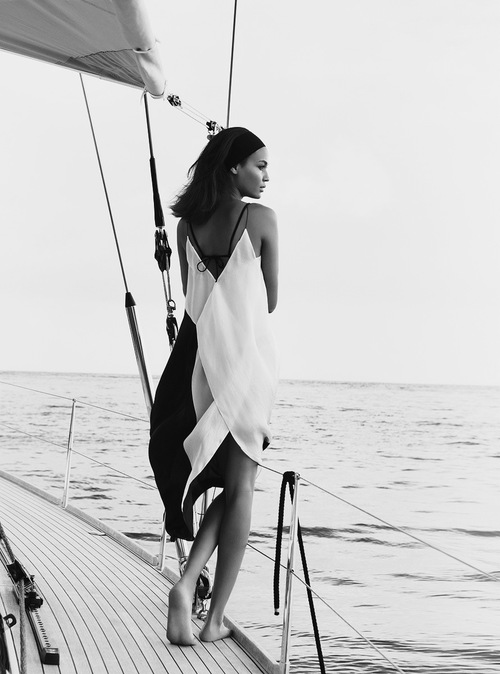 Sailboat Coastal Seascape Aerial View