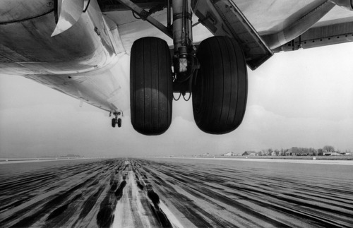 Aerial View Runway Takeoff Scene