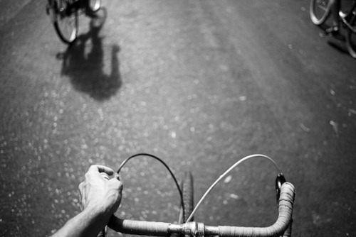 Urban Street Bike Ride Night Photography