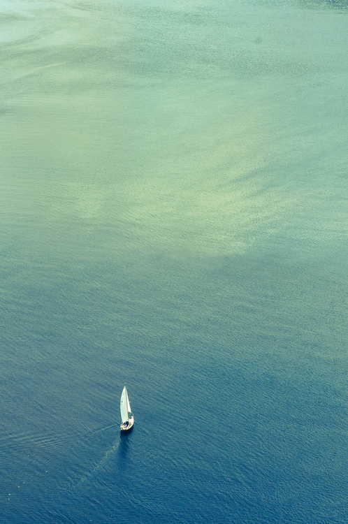 Small Sailboat Seascape Photography