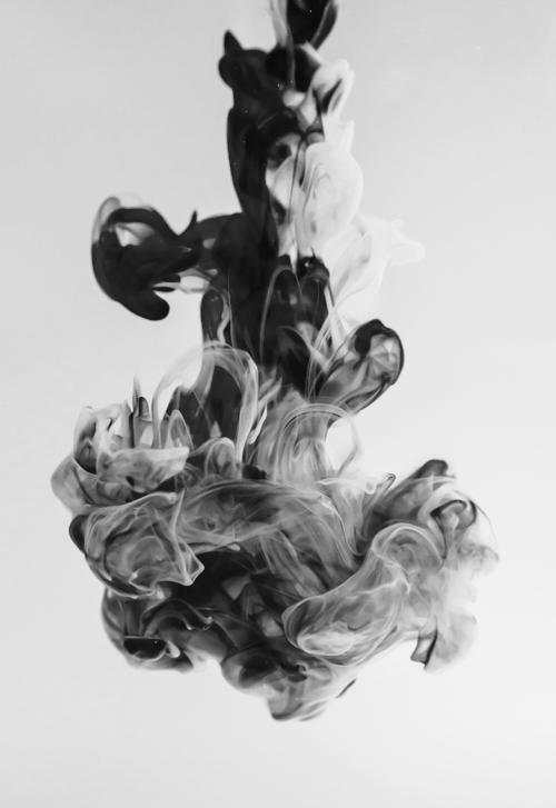 Abstract Black And White Swirl Artwork