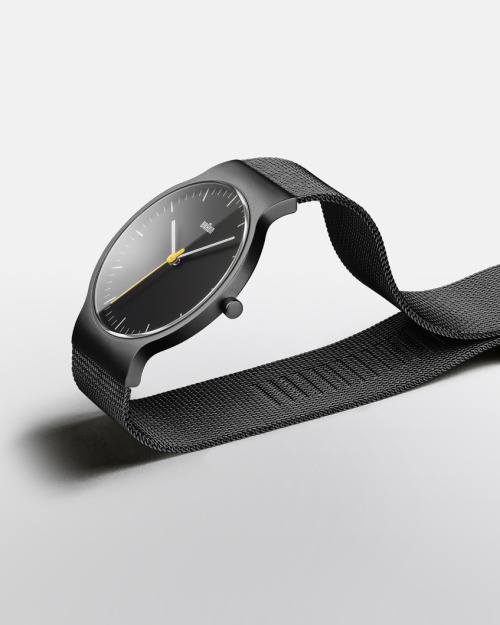 Minimalist Black Watch Product Photography