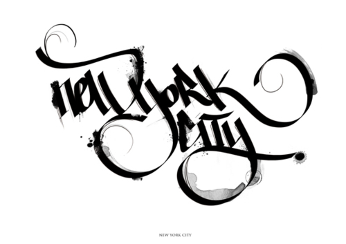 Urban Calligraphic Graffiti Murals