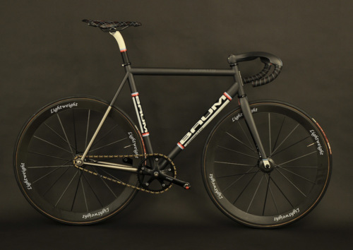 Night Cycling On Fixed-gear Bicycle Urban Scene