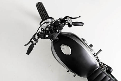 Motorcycle On Open Road Landscape View