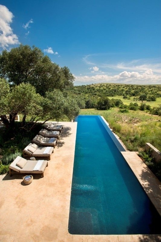 Infinity Pool Landscape Drone View