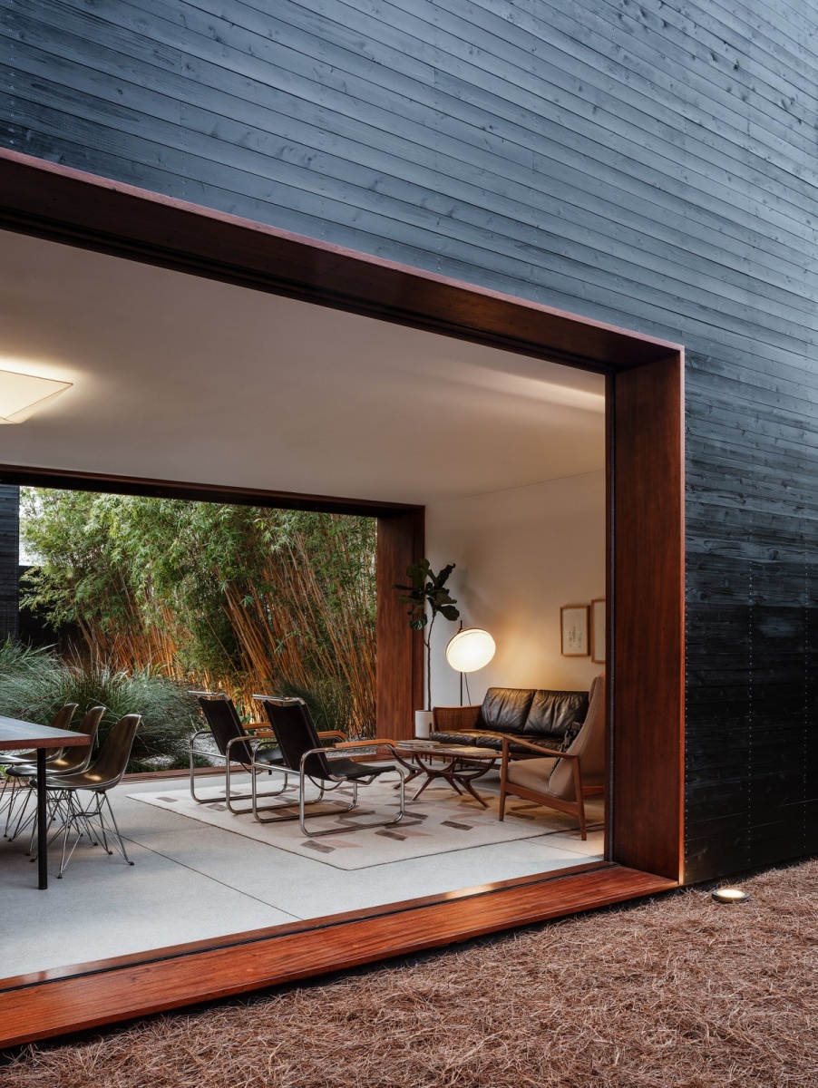 Modern Open-plan Living Room Garden Landscape