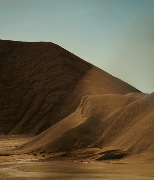 Saharan Sand Dunes Sunrise Landscape