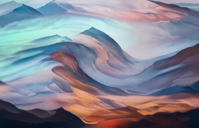 Layered Mountain Landscape Photography