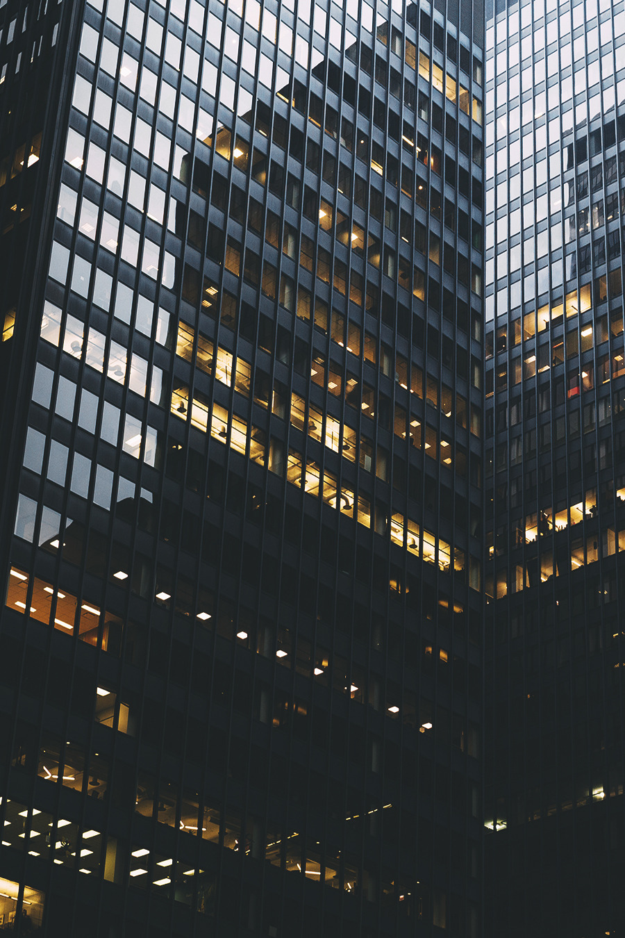 Cityscape Sunset Reflections Corporate Glass