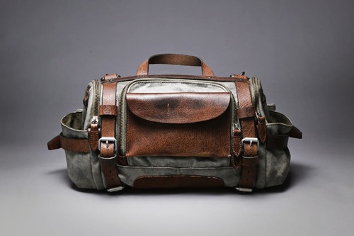 Vintage Leather Satchel Product Photography