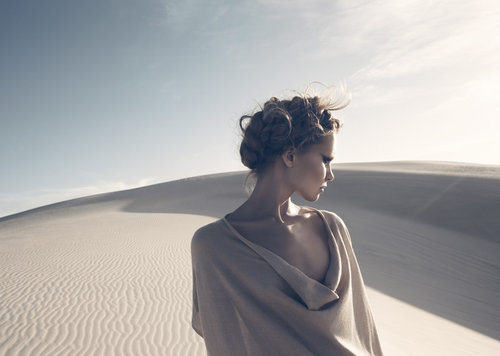 Desert Dunes Landscape Aerial Photography
