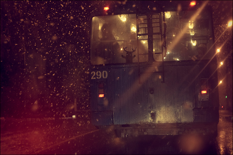 Snowy Subway Platform Landscape Photography