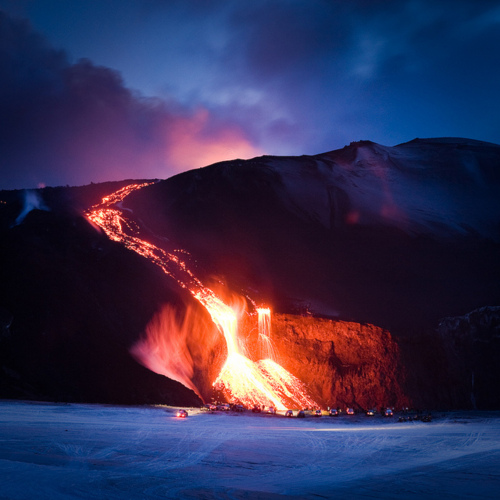Volcanic Eruption Landscape Photography
