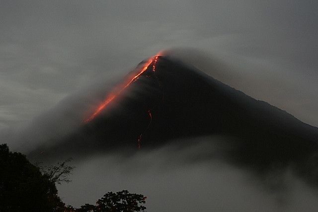 Volcanic Eruption Landscape Moody Skies